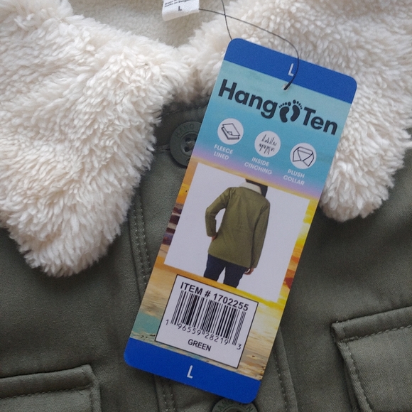 Hang Ten NEW Jan Utility Jacket GREEN - Picture 14 of 15